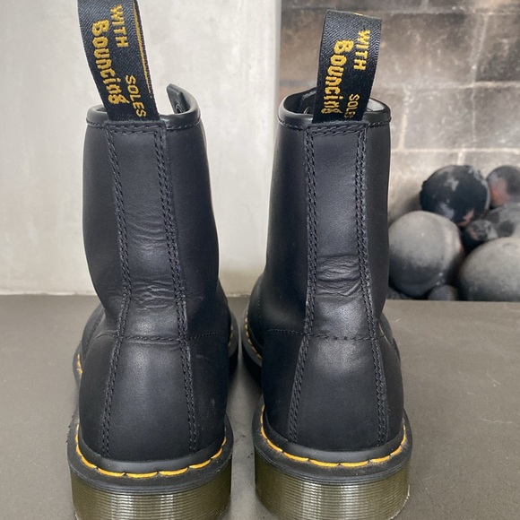 Doc Martens Size 10M Black Leather Work Boots - Picture 3 of 5